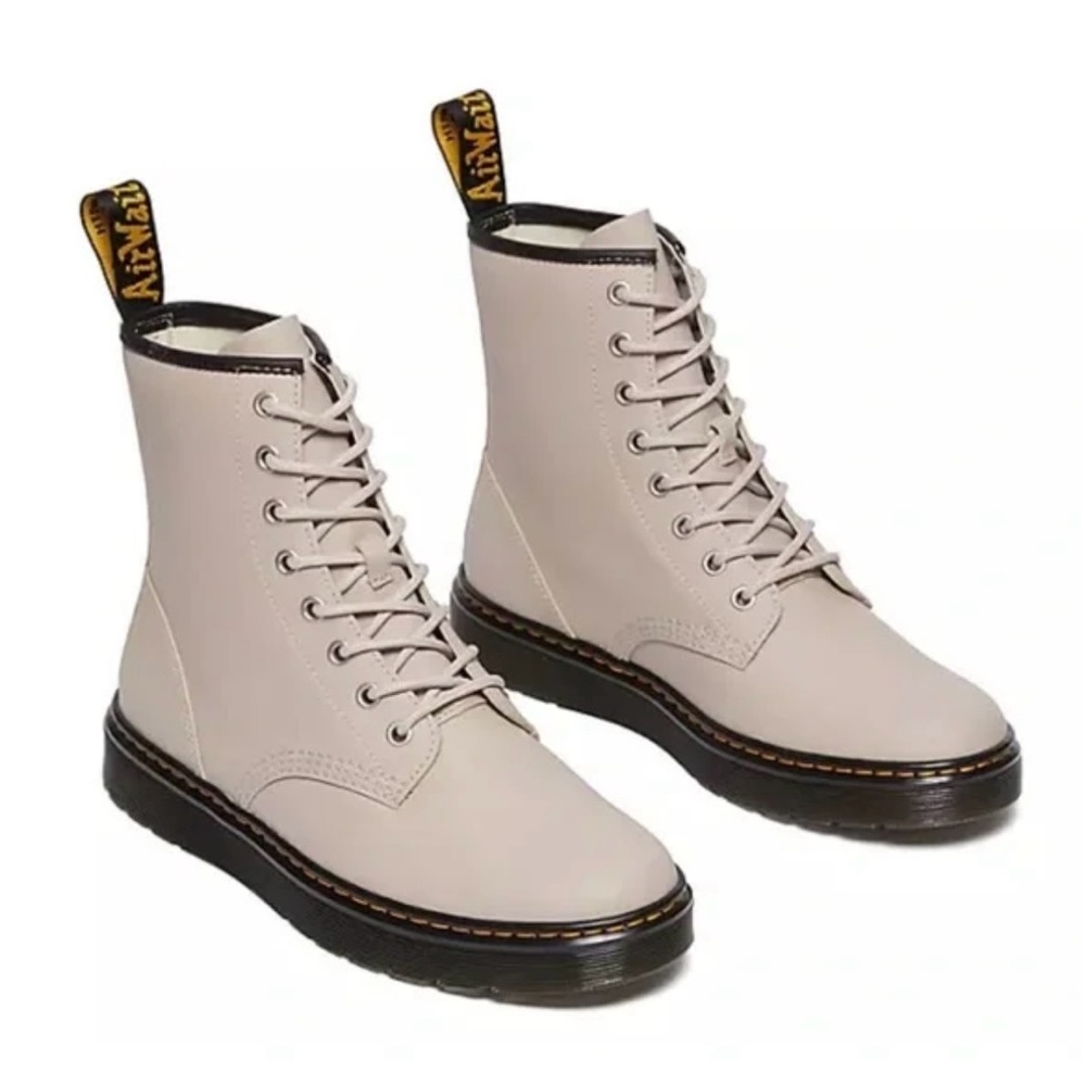 Dr. Martens Women's vintage taupe Combat Boots